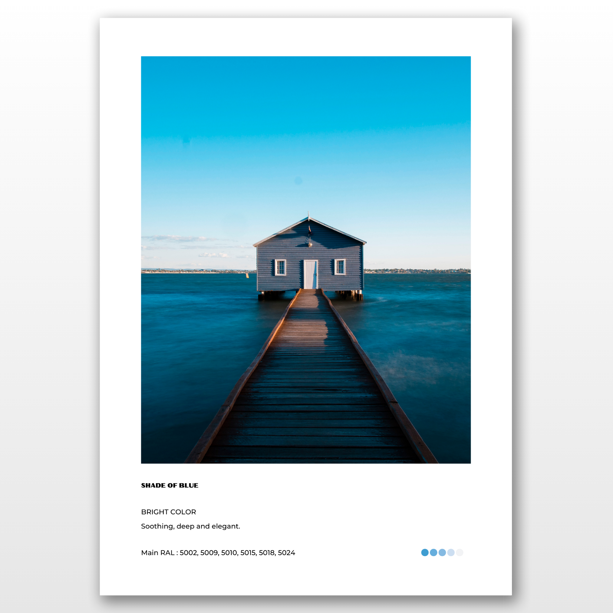 Bleu - Pack de 3 affiches