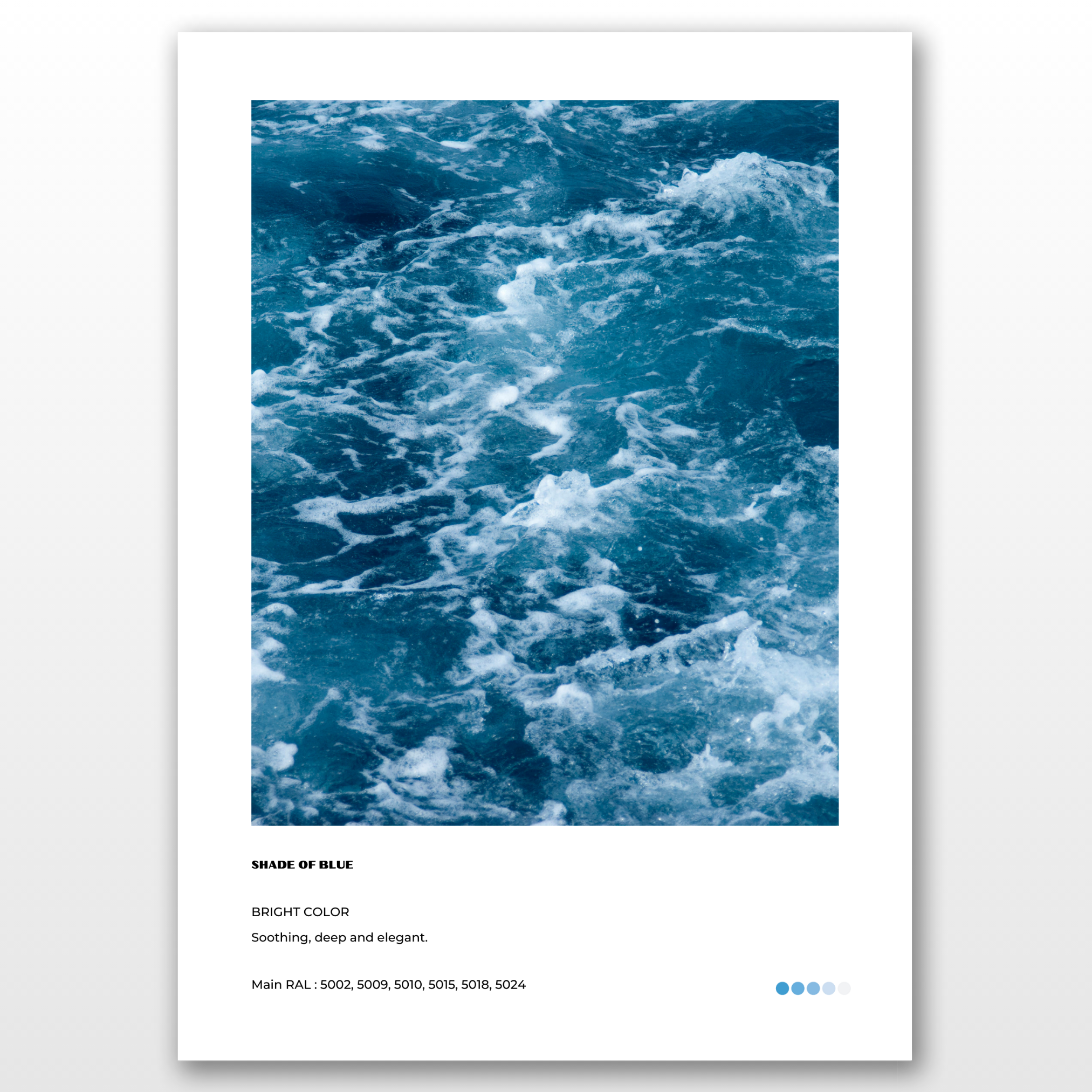 Bleu - Pack de 3 affiches