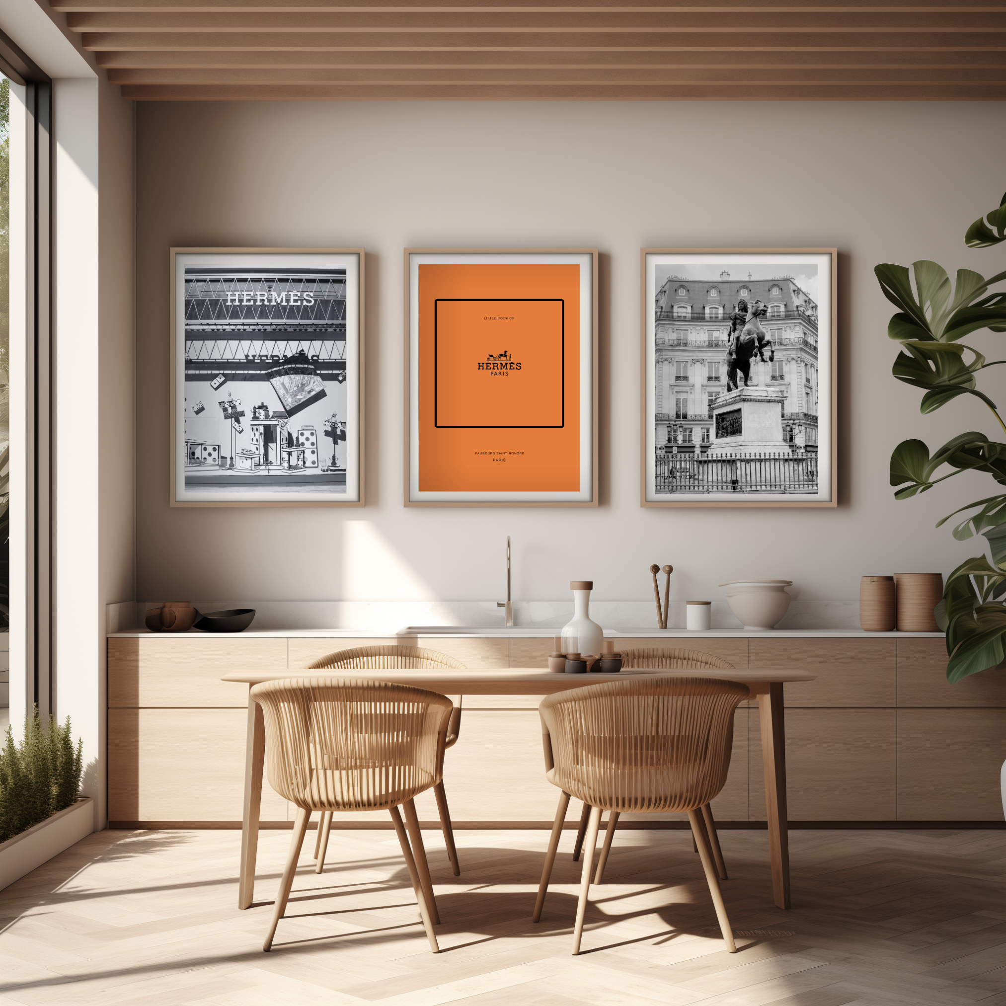 Hermès boutique - Affiche