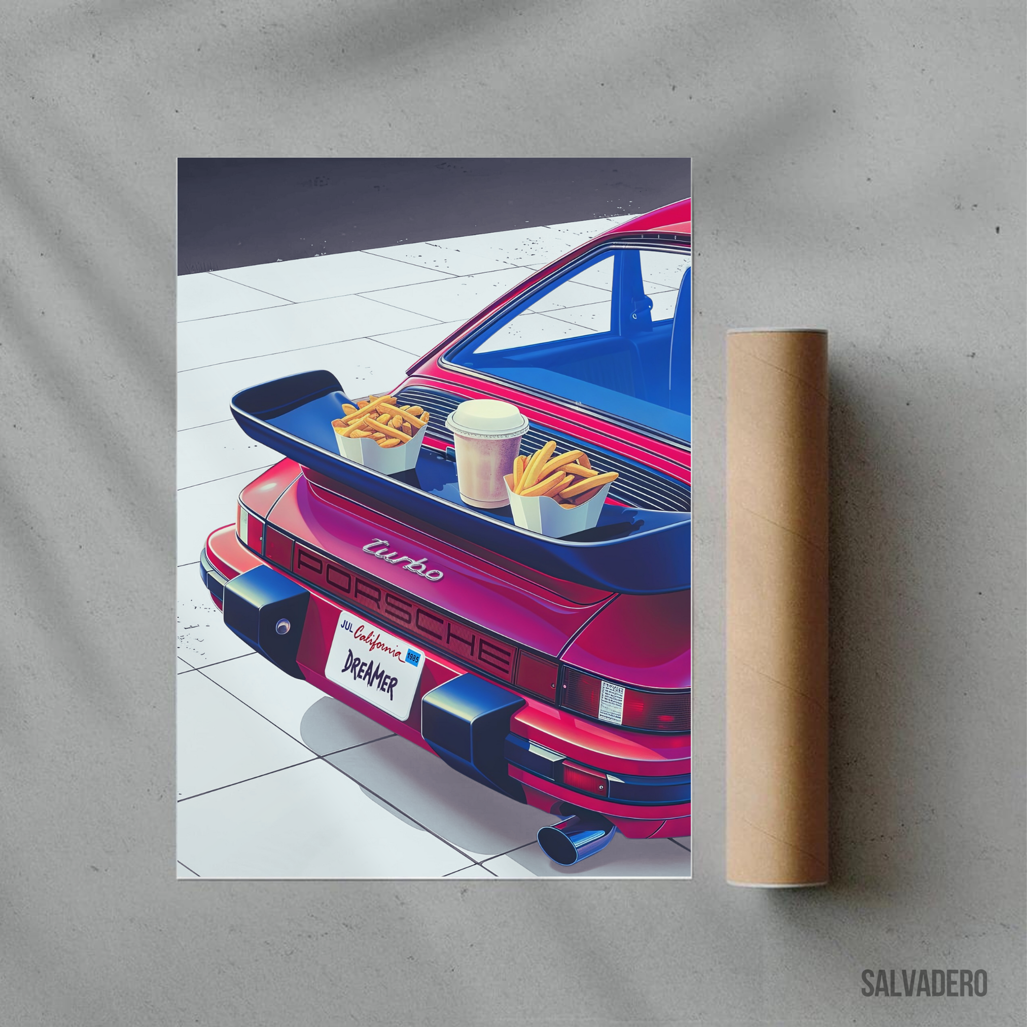 Porsche L.A - 2 Affiches