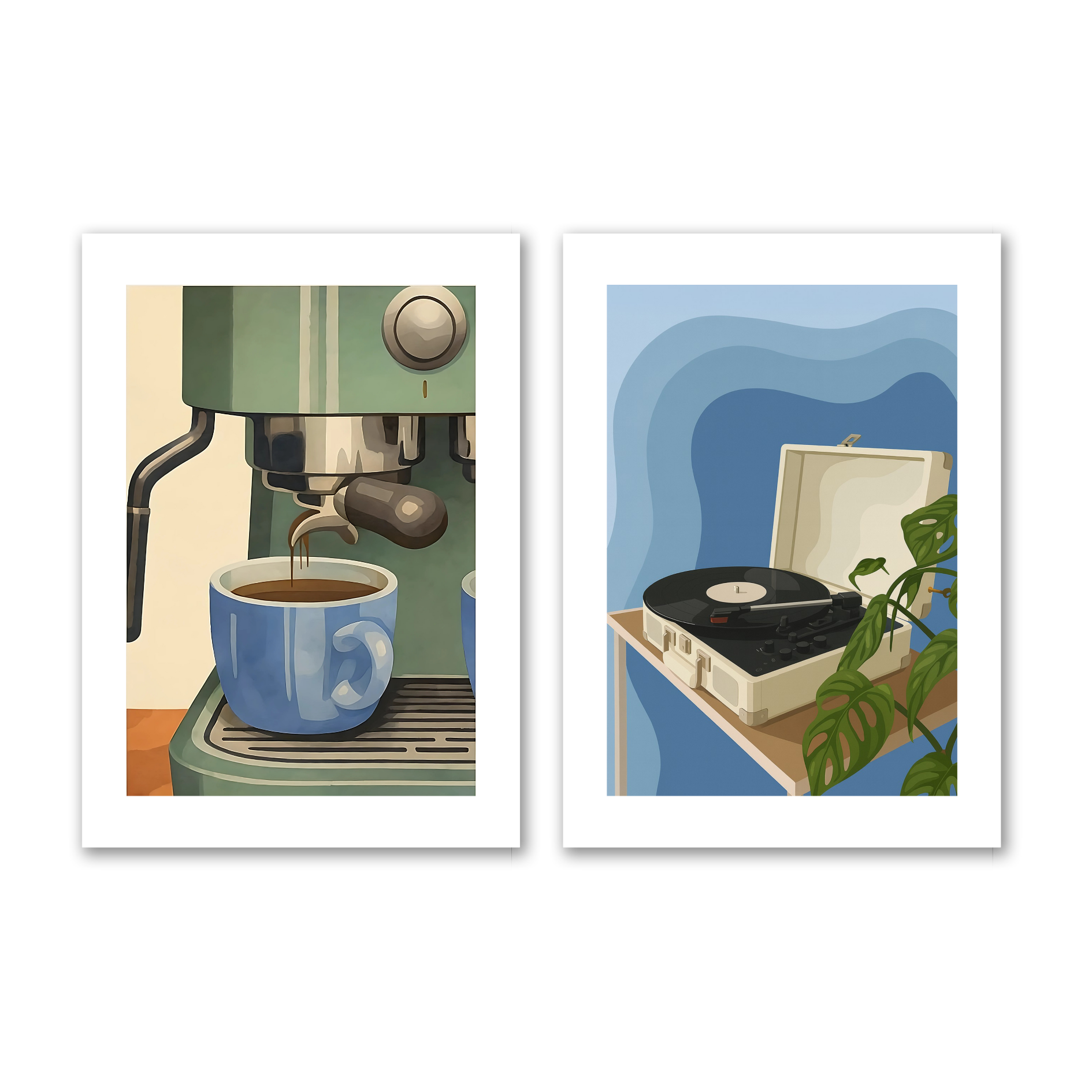 Blue Coffee - 2 Affiches