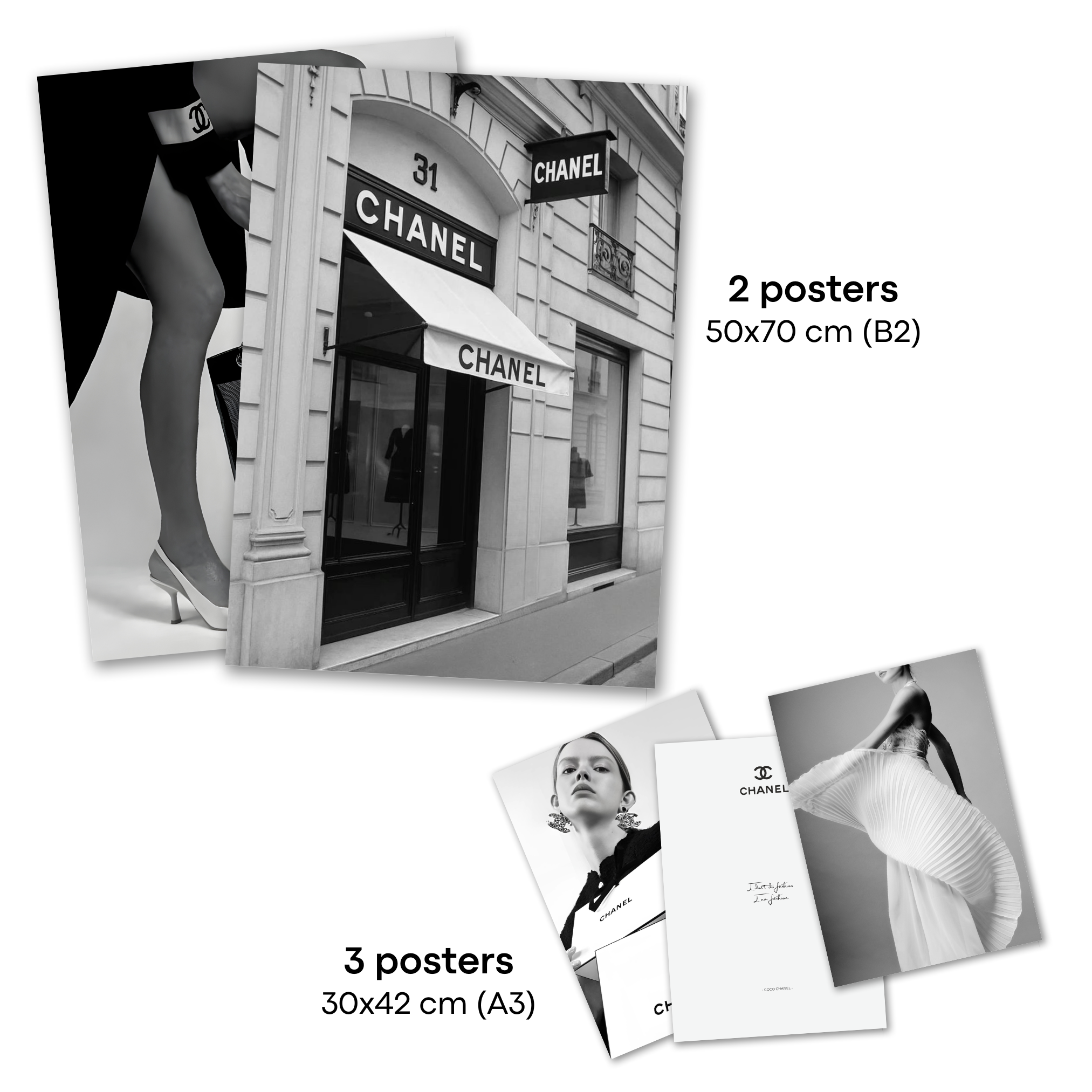 Chanel - Lot de 5 affiches