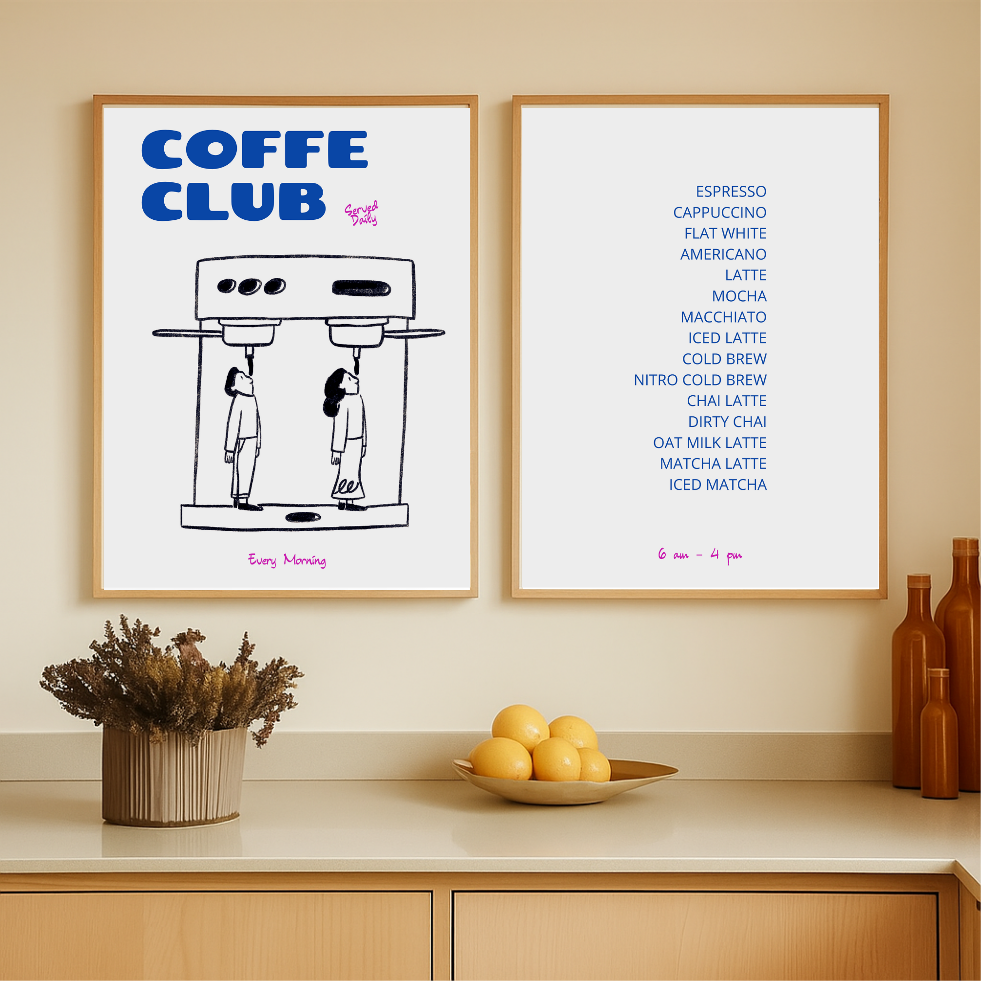 Marzocco Coffe Club - 2 Affiches
