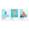 Pack de 3 affiches - Cocktail