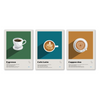 Pack de 3 affiches - Café