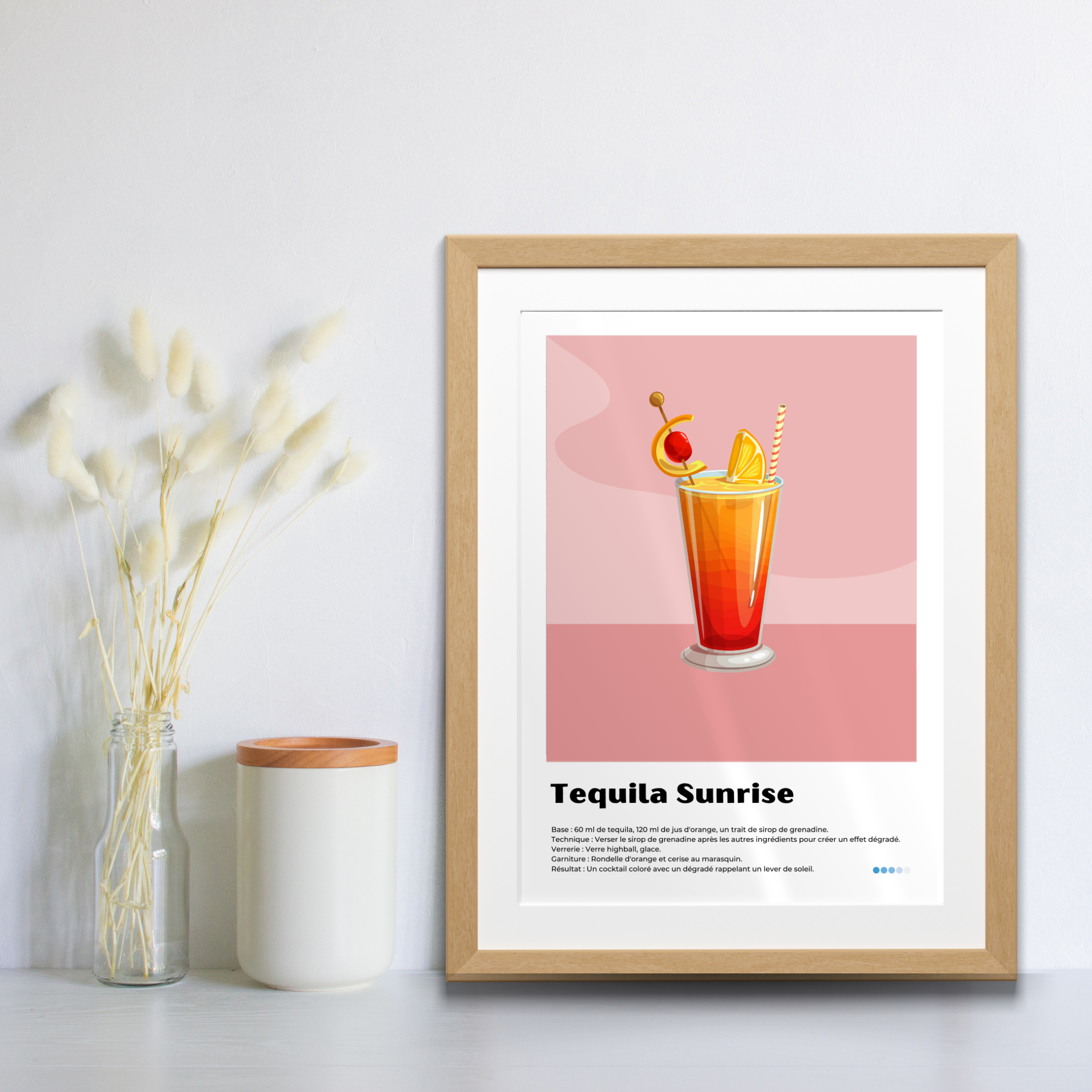 Pack de 3 affiches - Cocktail