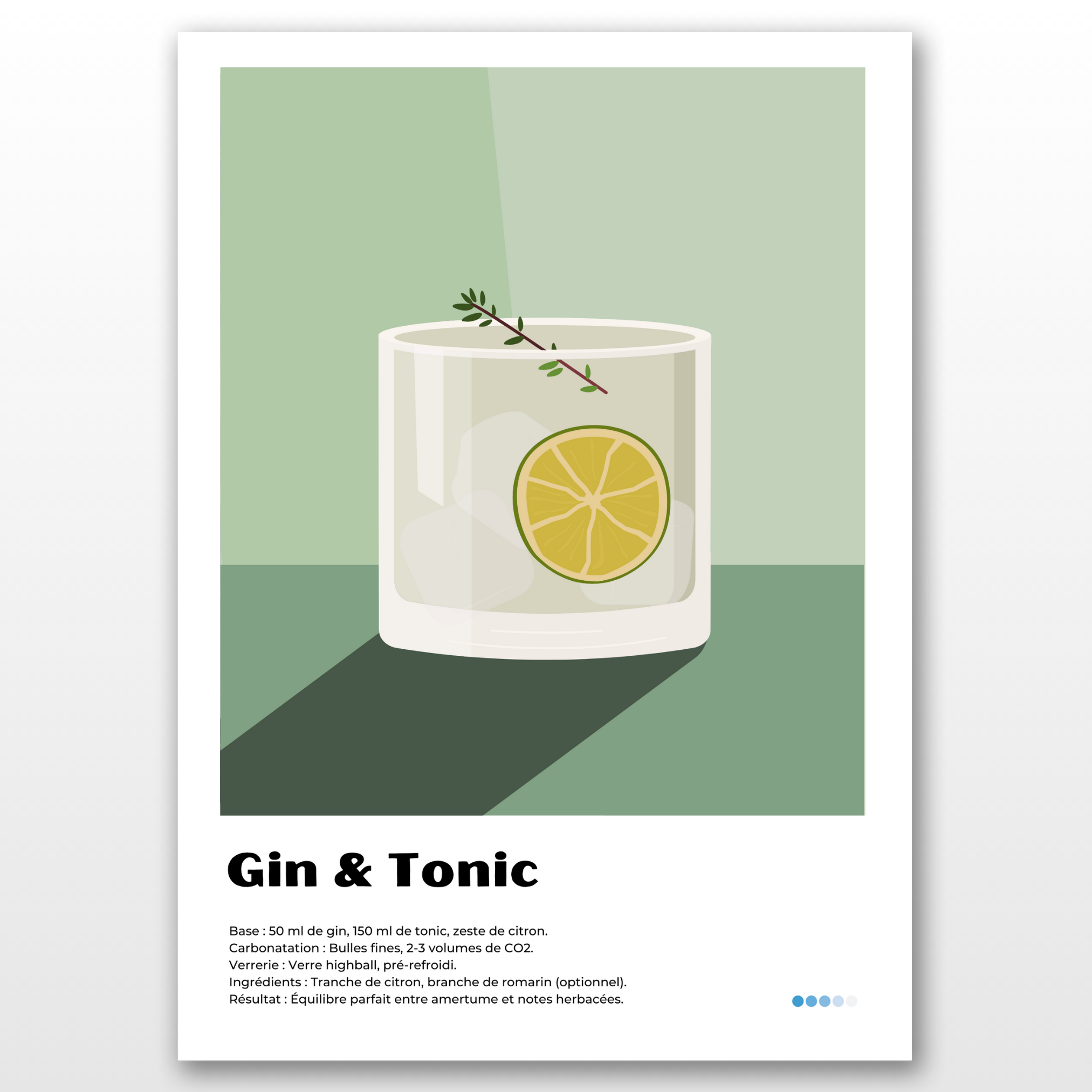 Pack de 3 affiches - Cocktail