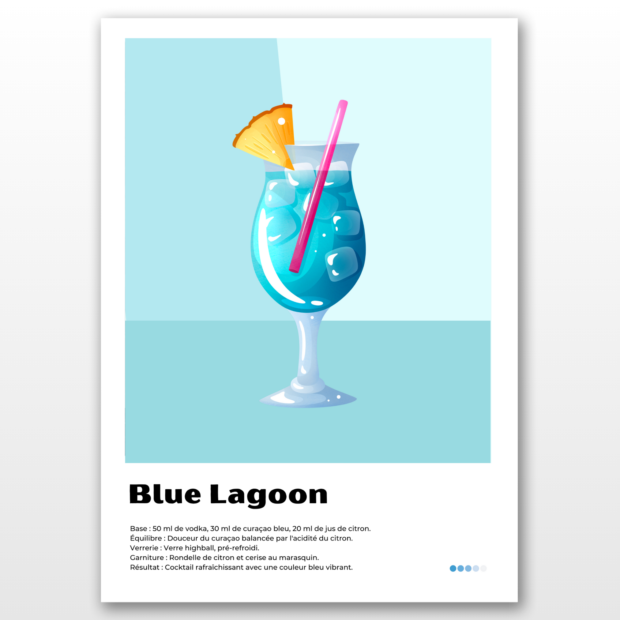 Pack de 3 affiches - Cocktail