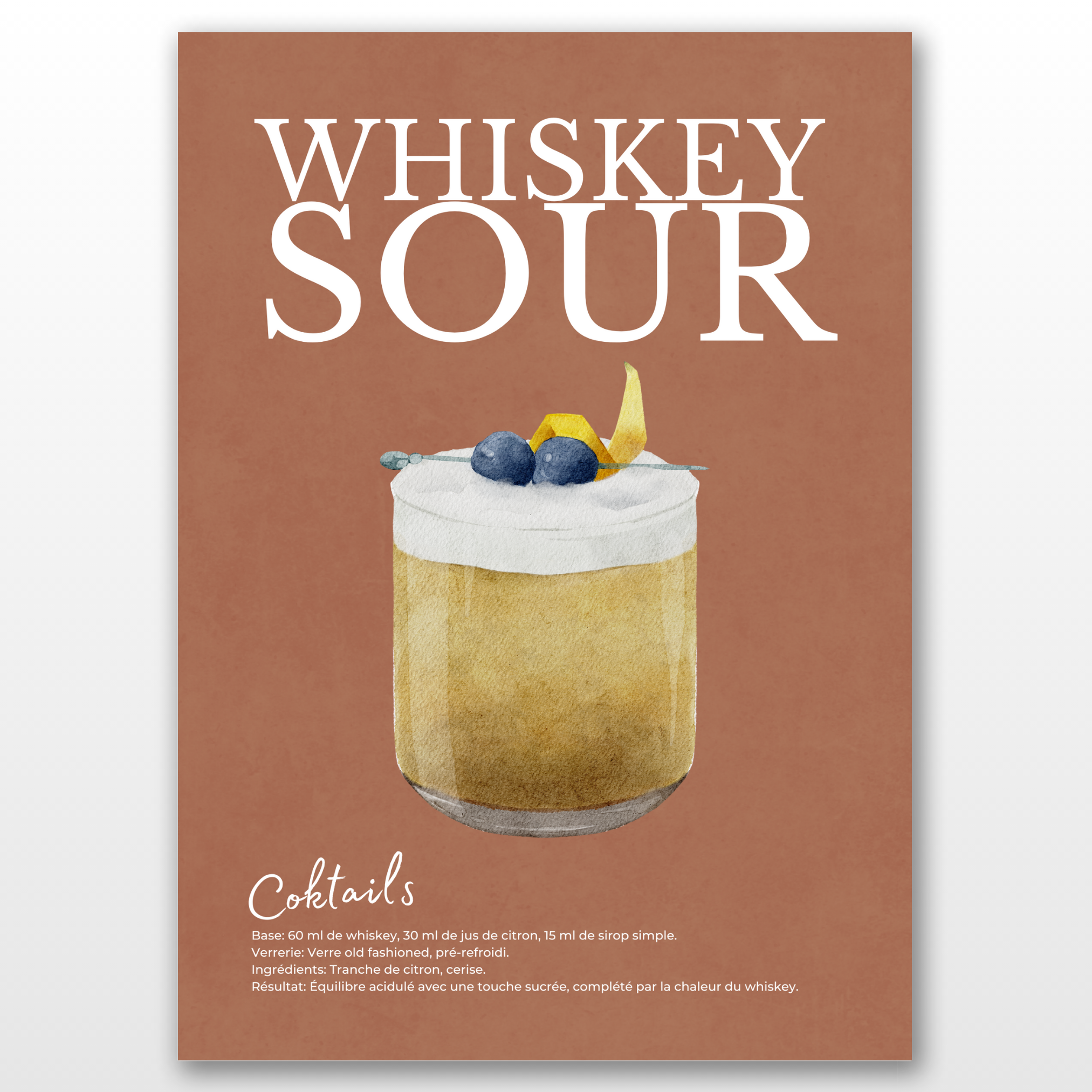 AFFICHE - Whiskey Sour