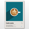 AFFICHE - Cafe Latte