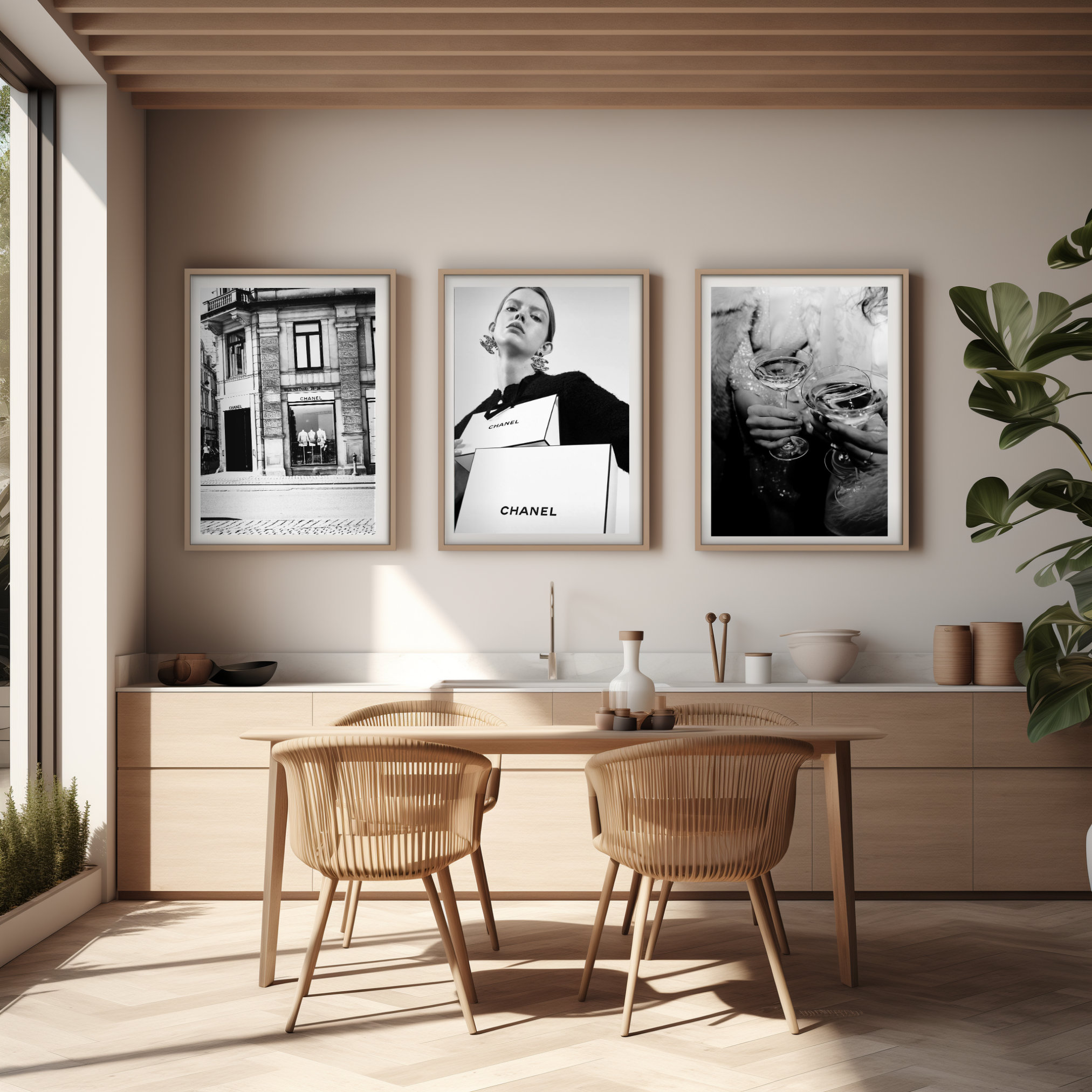 Chanel - Affiche verres