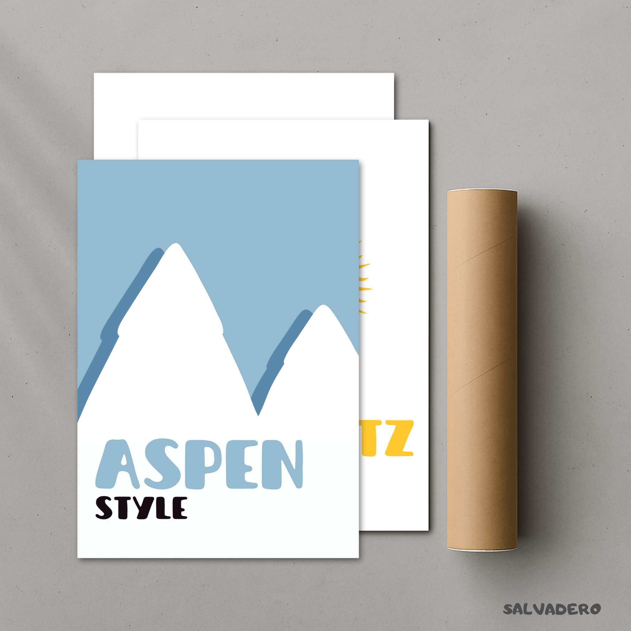 3 Affiches - Assouline / Aspen, Chamonix, St. Moritz