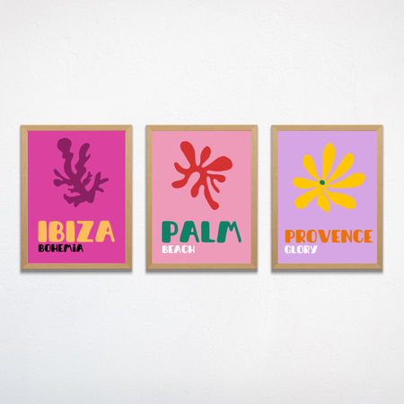 Pack de 3 affiches - Assouline / Amalfi Coast, Palm Beach, Provence