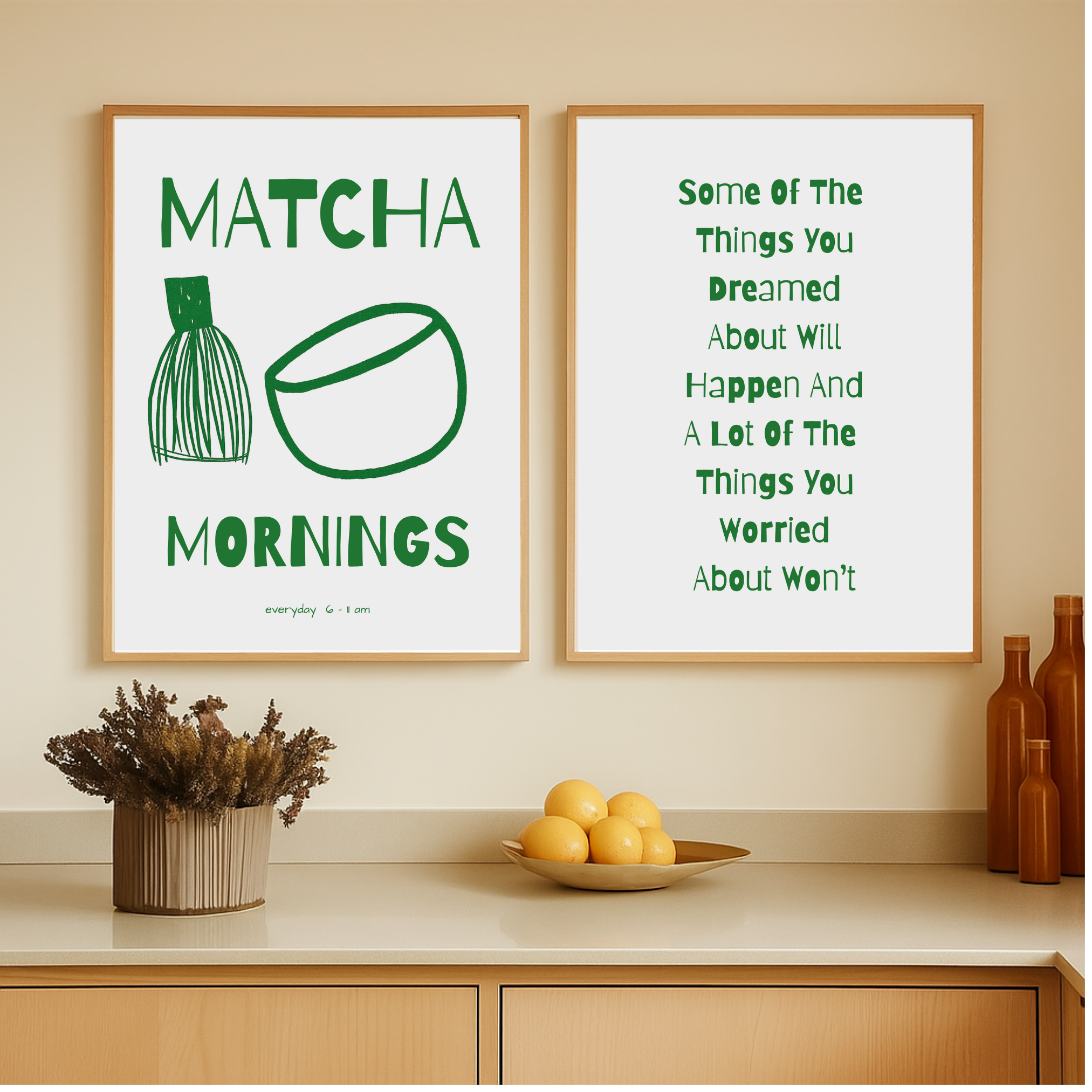 Matcha Mornings - 2 Affiches