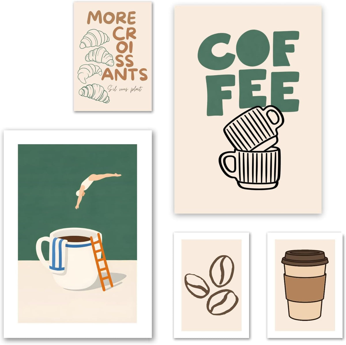 Coffee - 5 affiches