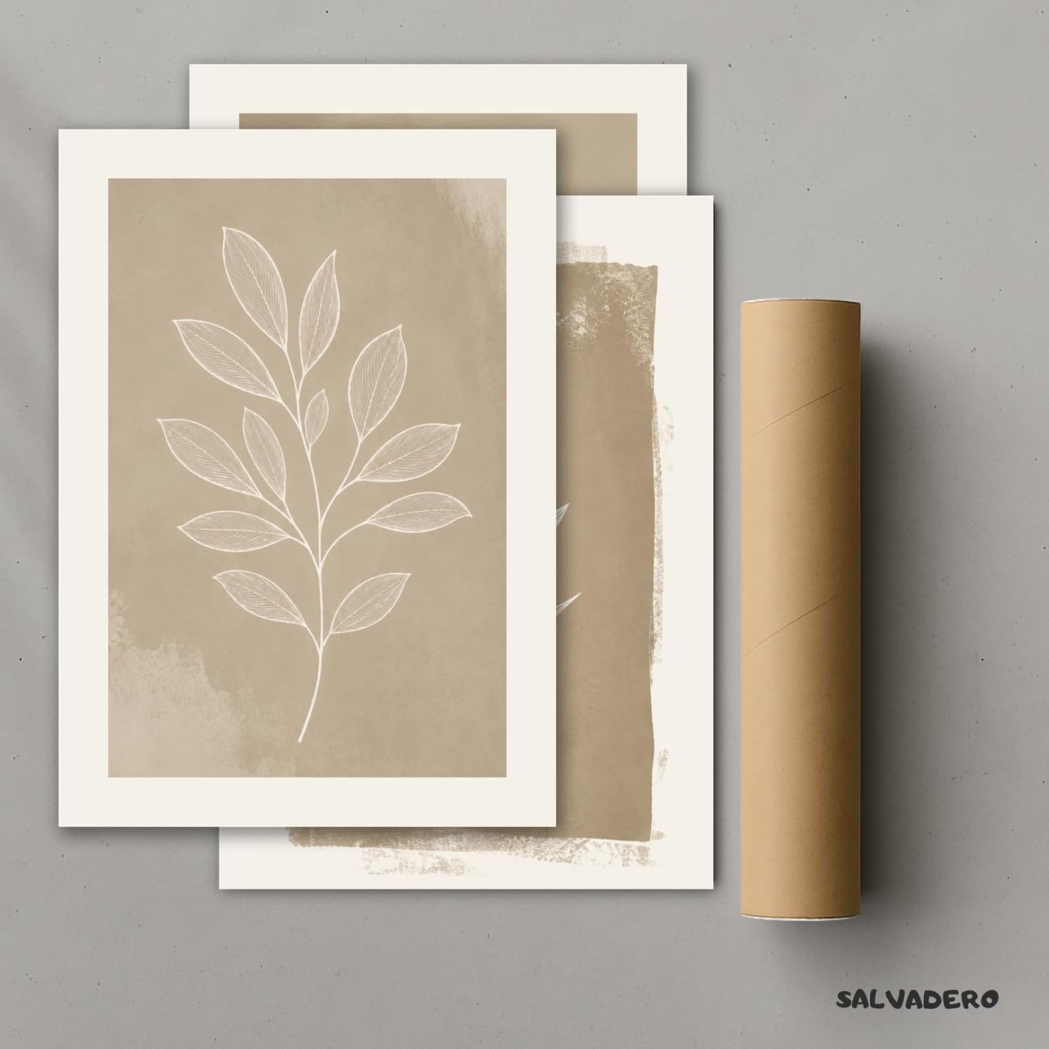 Beige Leaves - 3 affiches – visuel 3