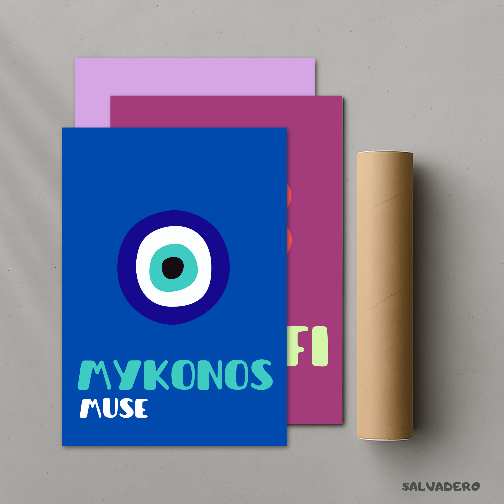 Pack de 3 affiches - Assouline / Mykonos, Amalfi, Provence