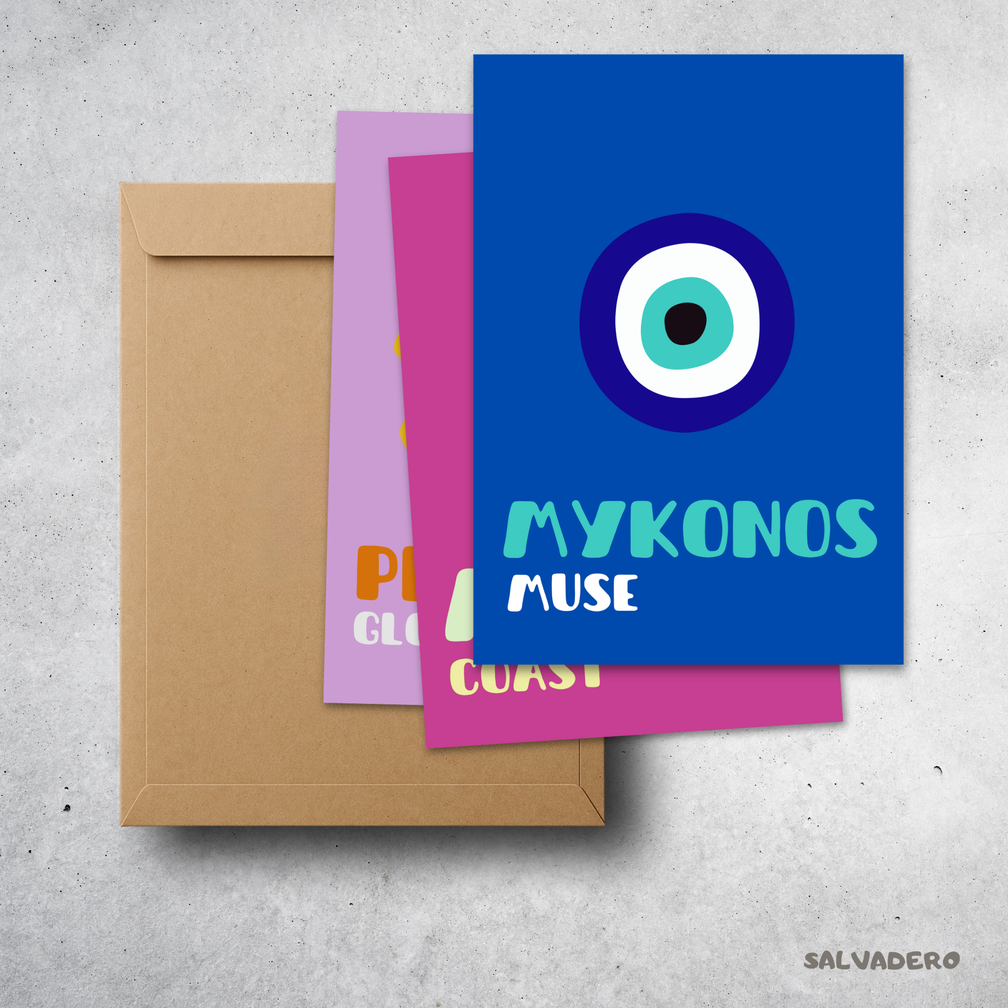 Pack de 3 affiches - Assouline / Mykonos, Amalfi, Provence