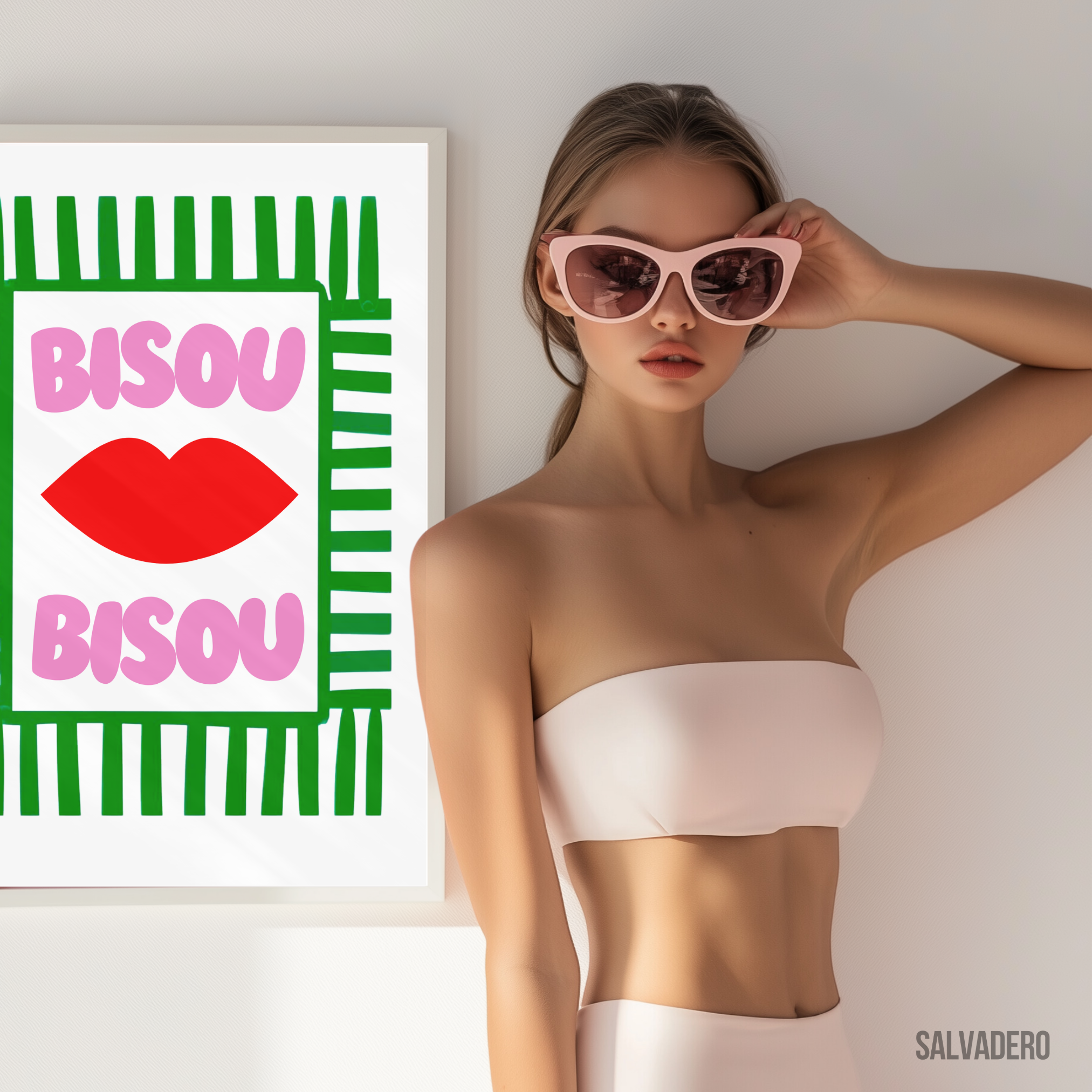 Lot d'Affiche - Bisous Bisous