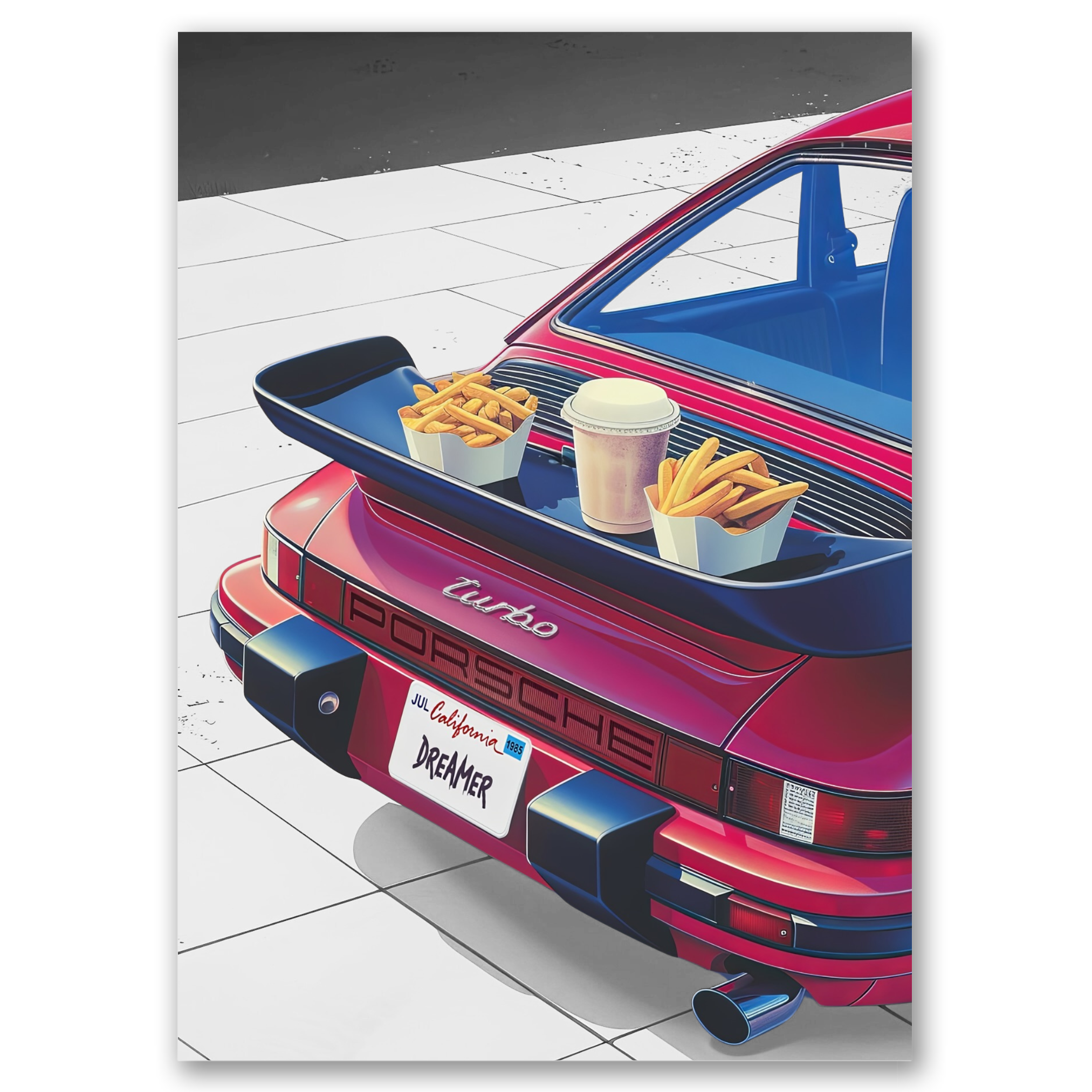 Porsche L.A - 3 Affiches