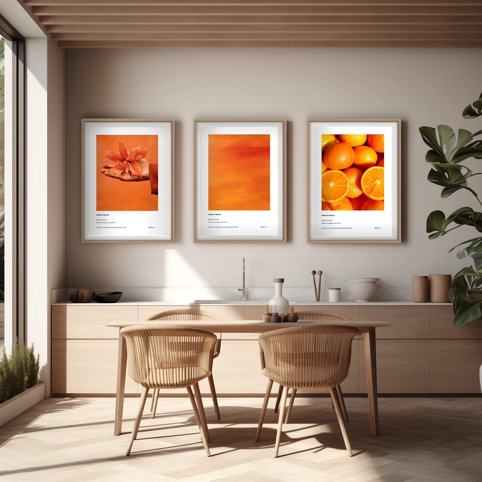 Orange - Pack de 3 affiches