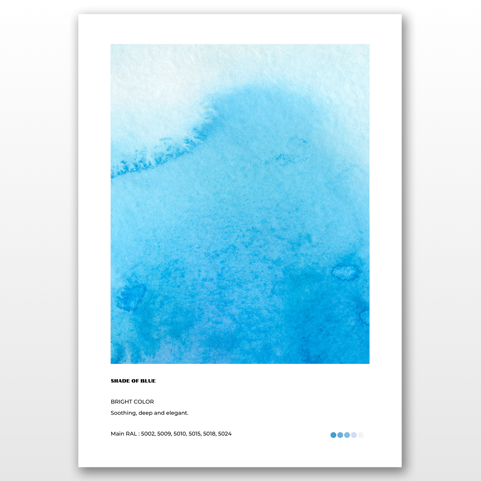 Bleu - Pack de 3 affiches